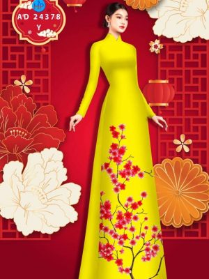 1704354473 234 Vai Ao Dai Hoa Dao Moi Ra AD 24378