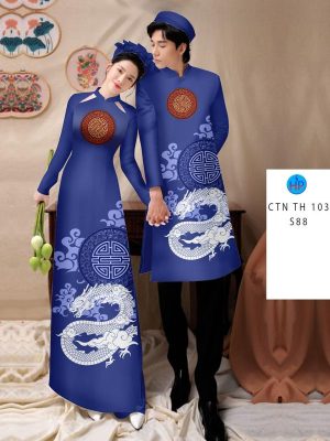 Vải Áo Dài Cặp Đôi Hình Rồng Thu Hút AD CTNTH 103 17 1705460294 792 Vai Ao Dai Cap Doi Hinh Rong Thu Hut AD