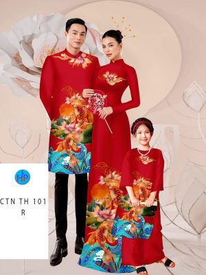 Vải Áo Dài Gia Đình Hoa Sen Thiết Kế 2024 AD CTNTH 101 16 1705460731 349 Vai Ao Dai Gia Dinh Hoa Sen Thiet Ke 2024