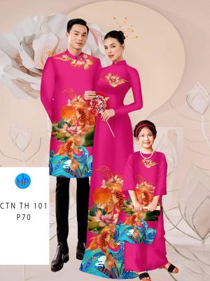Vải Áo Dài Gia Đình Hoa Sen Thiết Kế 2024 AD CTNTH 101 19 1705460732 235 Vai Ao Dai Gia Dinh Hoa Sen Thiet Ke 2024