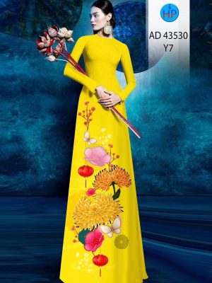 Vải Áo Dài Hoa Cúc Sang Trọng AD 43530 22 1708069061 846 Vai Ao Dai Hoa Cuc Sang Trong AD 43530