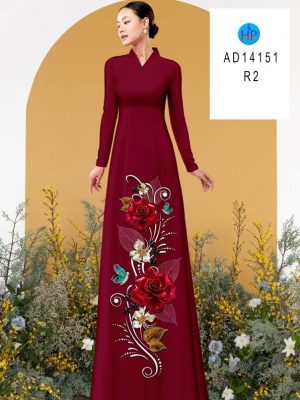 Vải Áo Dài Hoa Hồng Thu Hút AD 14151 25 1708070000 444 Vai Ao Dai Hoa Hong Thu Hut AD 14151