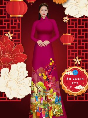 Vải Áo Dài Chúc Tết Độc Đáo AD 24366 24 1708071087 287 Vai Ao Dai Chuc Tet Doc Dao AD 24366