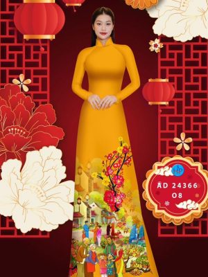 Vải Áo Dài Chúc Tết Độc Đáo AD 24366 26 1708071087 500 Vai Ao Dai Chuc Tet Doc Dao AD 24366