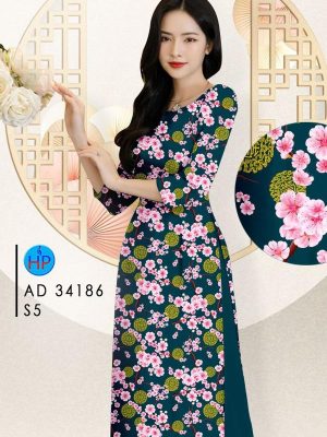 1708308151 962 Vai Ao Dai Hoa Dao Deu Thiet Ke 2024 AD