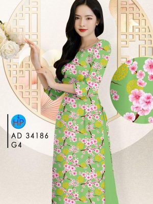 1708308153 29 Vai Ao Dai Hoa Dao Deu Thiet Ke 2024 AD