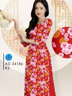 1708308153 518 Vai Ao Dai Hoa Dao Deu Thiet Ke 2024 AD