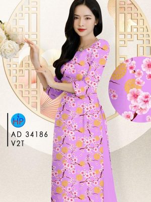 1708308154 971 Vai Ao Dai Hoa Dao Deu Thiet Ke 2024 AD