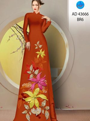 Vải Áo Dài Hoa Ly Sang Trọng AD 43666 22 1708409507 107 Vai Ao Dai Hoa Ly Sang Trong AD 43666