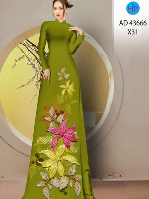 Vải Áo Dài Hoa Ly Sang Trọng AD 43666 33 1708409509 723 Vai Ao Dai Hoa Ly Sang Trong AD 43666