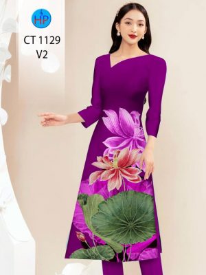 Vải Áo Dài Hoa Sen Vừa Ra AD CT1129 24 1708411632 457 Vai Ao Dai Hoa Sen Vua Ra AD CT1129