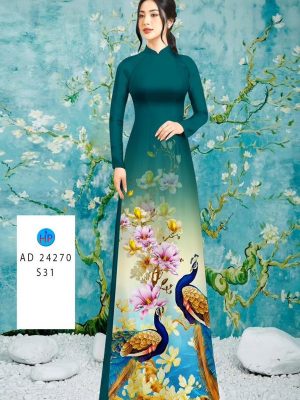 Vải Áo Dài Chim Công Thu Hút AD 24270 34 1708655100 291 Vai Ao Dai Chim Cong Thu Hut AD 24270