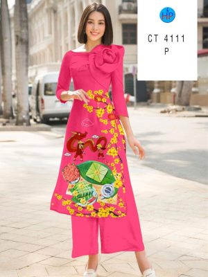 Vải Áo Dài Cách Tân Mai Vàng Đón Tết Mới Ra AD CT4111 19 Vai Ao Dai Cach Tan Mai Vang Don Tet Moi
