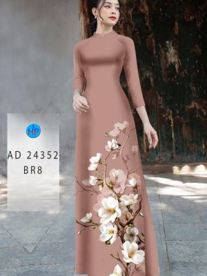 Vải Áo Dài Hoa In 3D Độc Đáo AD 24352 19 Vai Ao Dai Hoa In 3D Doc Dao AD 24352