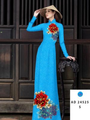Vải Áo Dài Hoa In 3D Độc Đáo AD 24525 19 Vai Ao Dai Hoa In 3D Doc Dao AD 24525