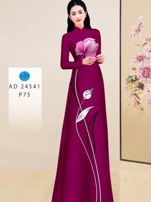 Vải Áo Dài Hoa In 3D Độc Đáo AD 24541 19 Vai Ao Dai Hoa In 3D Doc Dao AD 24541