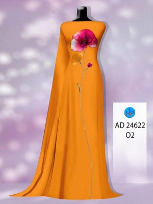 Vải Áo Dài Hoa In 3D Độc Đáo AD 24622 20 Vai Ao Dai Hoa In 3D Doc Dao AD 24622