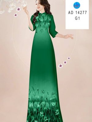Vải Áo Dài Hoa In 3D Sang Trọng AD 14277 19 Vai Ao Dai Hoa In 3D Sang Trong AD 14277