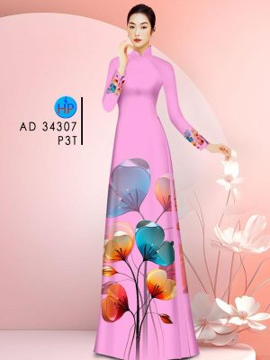 Vải Áo Dài Hoa In 3D Thiết Kế 2024 AD 34307 19 Vai Ao Dai Hoa In 3D Thiet Ke 2024 AD
