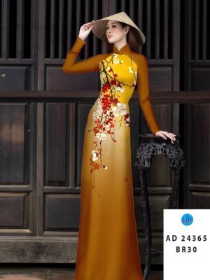 Vải Áo Dài Hoa In 3D Thu Hút AD 24365 19 Vai Ao Dai Hoa In 3D Thu Hut AD 24365