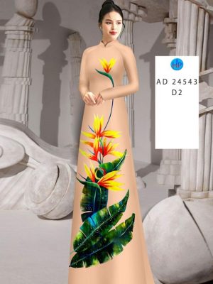 Vải Áo Dài Hoa In 3D Thu Hút AD 24543 19 Vai Ao Dai Hoa In 3D Thu Hut AD 24543