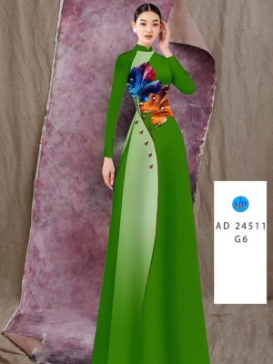 Vải Áo Dài Hoa In 3D Vừa Ra AD 24511 19 Vai Ao Dai Hoa In 3D Vua Ra AD 24511
