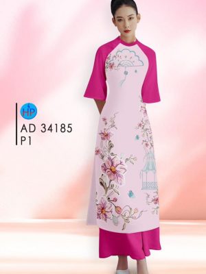Vải Áo Dài Hoa In 3D Vừa Ra AD 34185 19 Vai Ao Dai Hoa In 3D Vua Ra AD 34185
