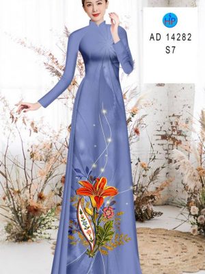 Vải Áo Dài Hoa Ly Thu Hút AD 14282 19 Vai Ao Dai Hoa Ly Thu Hut AD 14282