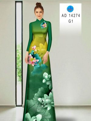Vải Áo Dài Hoa Sen Độc Đáo AD 14274 19 Vai Ao Dai Hoa Sen Doc Dao AD 14274