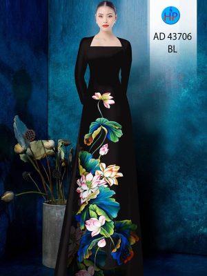 Vải Áo Dài Hoa Sen Độc Đáo AD 43706 19 Vai Ao Dai Hoa Sen Doc Dao AD 43706
