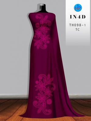 1709709163 266 Vai Ao Dai Hoa In Chim 4D Thiet Ke 2024