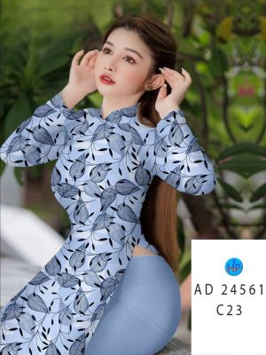 Vải Áo Dài In Hình Lá Thiết Kế 2024 AD 24561 28 1709787648 178 Vai Ao Dai In Hinh La Thiet Ke 2024 AD