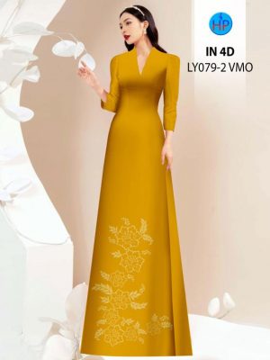 1710216045 44 Vai Ao Dai In Chim 4D Vua Ra AD LY079