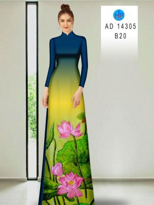 Vải Áo Dài Hoa Sen Độc Đáo AD 14305 23 1710306737 447 Vai Ao Dai Hoa Sen Doc Dao AD 14305