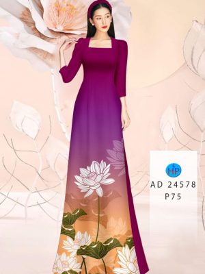 1710386142 7 Vai Ao Dai Hoa Sen Kieu Moi AD 24578