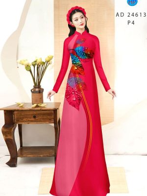 Vải Áo Dài In Hình Lá Vừa Ra AD 24613 21 1710469649 820 Vai Ao Dai In Hinh La Vua Ra AD 24613