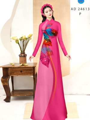 Vải Áo Dài In Hình Lá Vừa Ra AD 24613 22 1710469650 468 Vai Ao Dai In Hinh La Vua Ra AD 24613