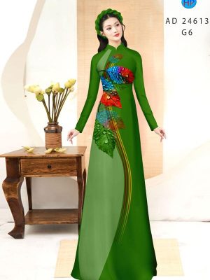 Vải Áo Dài In Hình Lá Vừa Ra AD 24613 26 1710469651 172 Vai Ao Dai In Hinh La Vua Ra AD 24613