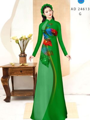 Vải Áo Dài In Hình Lá Vừa Ra AD 24613 27 1710469651 281 Vai Ao Dai In Hinh La Vua Ra AD 24613