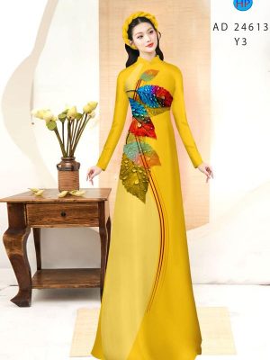 Vải Áo Dài In Hình Lá Vừa Ra AD 24613 32 1710469652 378 Vai Ao Dai In Hinh La Vua Ra AD 24613