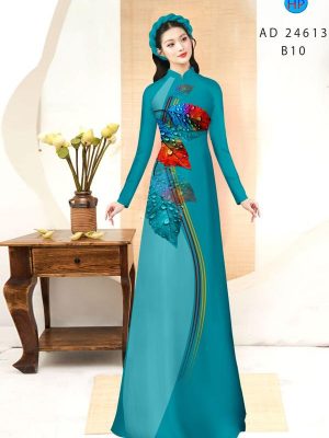 Vải Áo Dài In Hình Lá Vừa Ra AD 24613 31 1710469652 905 Vai Ao Dai In Hinh La Vua Ra AD 24613