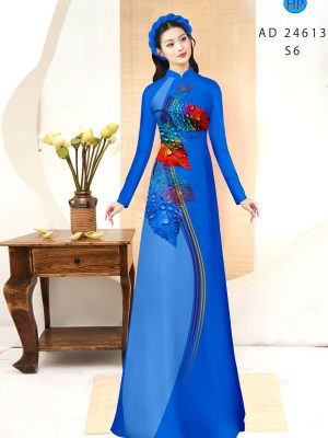 Vải Áo Dài In Hình Lá Vừa Ra AD 24613 35 1710469653 66 Vai Ao Dai In Hinh La Vua Ra AD 24613