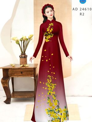 1710726704 246 Vai Ao Dai Hoa Mai Doc Dao AD 24610