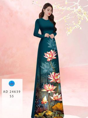 1711510030 144 Vai Ao Dai Hoa Sen Sang Trong AD 24639