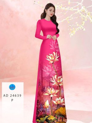 1711510030 565 Vai Ao Dai Hoa Sen Sang Trong AD 24639