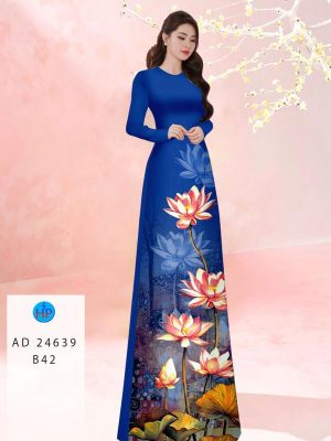 1711510032 222 Vai Ao Dai Hoa Sen Sang Trong AD 24639