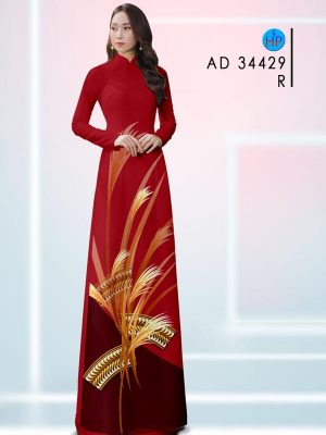 Vải Áo Dài Hình Bông Lúa Kiểu Mới AD 34429 19 Vai Ao Dai Hinh Bong Lua Kieu Moi AD 34429