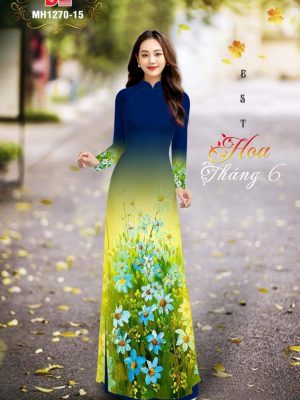 Vải Áo Dài Hoa Cúc Mới Ra AD MH1270 20 Vai Ao Dai Hoa Cuc Moi Ra AD MH1270