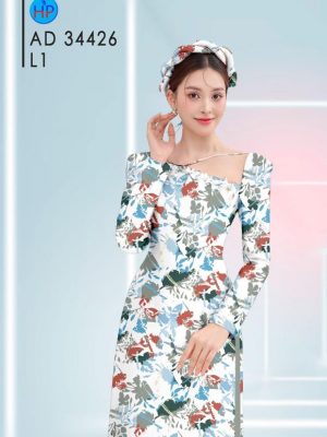 Vải Áo Dài Hoa Đều Kiểu Mới AD 34426 19 Vai Ao Dai Hoa Deu Kieu Moi AD 34426