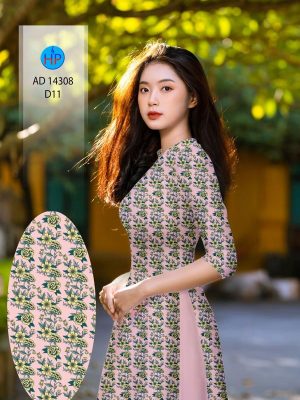 Vải Áo Dài Hoa Đều Mới Ra AD 14308 19 Vai Ao Dai Hoa Deu Moi Ra AD 14308